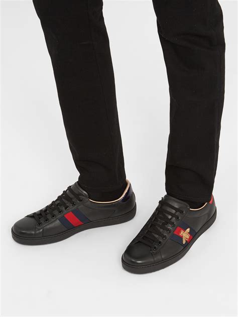 gucci ace sneaker with guccy print|gucci ace black men's.